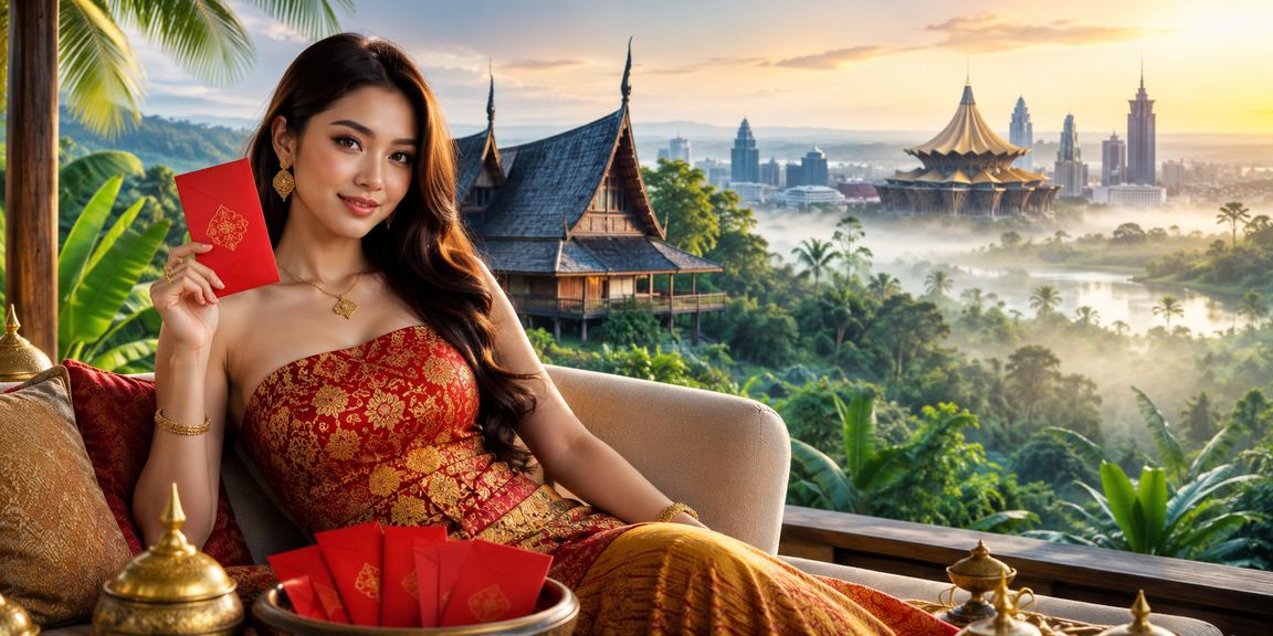 Tema sampul merah jackpot Sarawak menggambarkan ganjaran istimewa untuk pemain